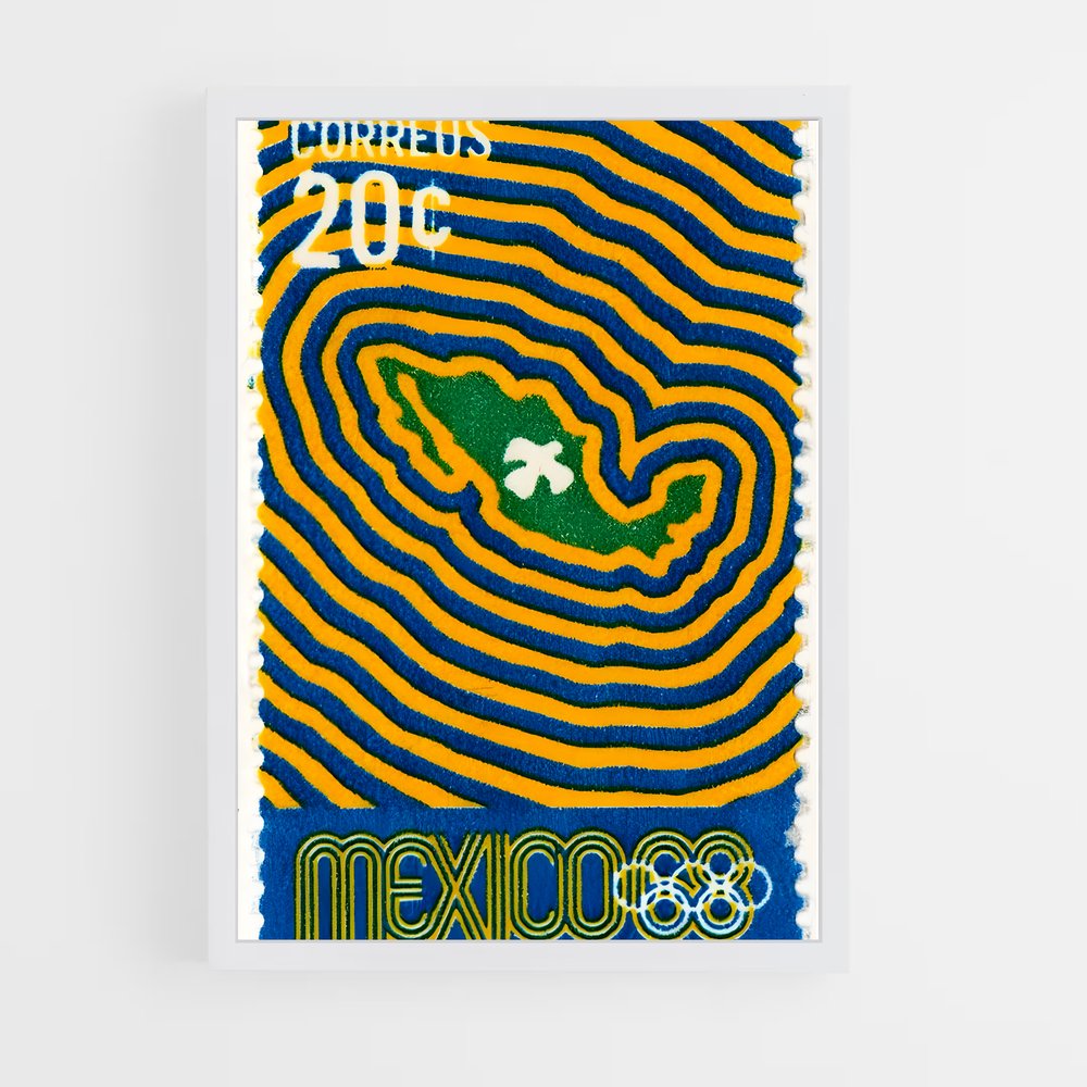 Poster Mexico 68 – affiche Jeux Olympiques (vue 3)